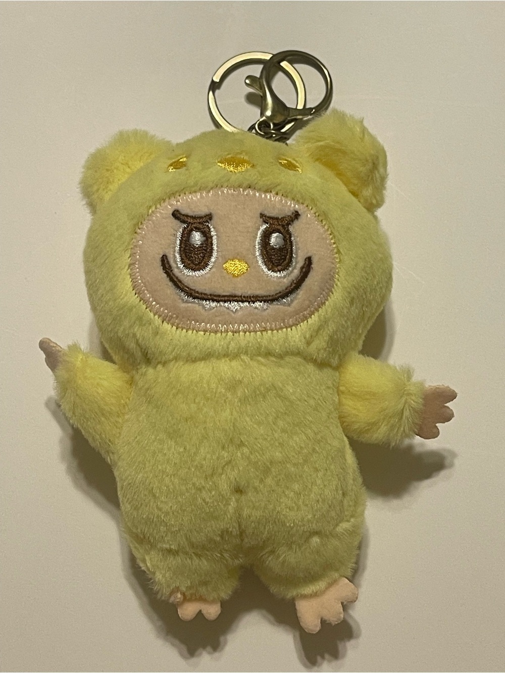 Yellow Plush Character Keychain